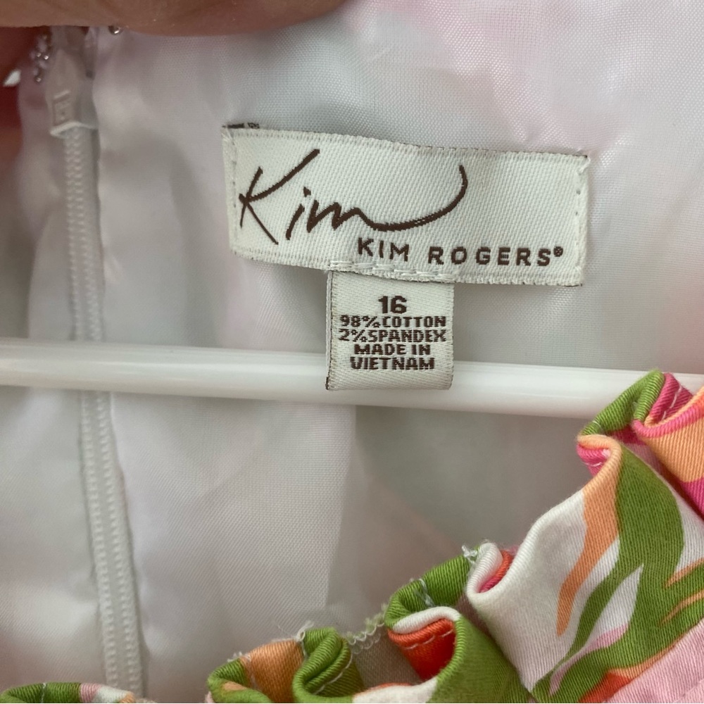 NWOT Kim Rogers dress floral SZ 16 - Picture 5 of 11